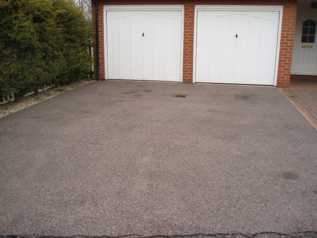 the cleaned tarmac is ready for painting