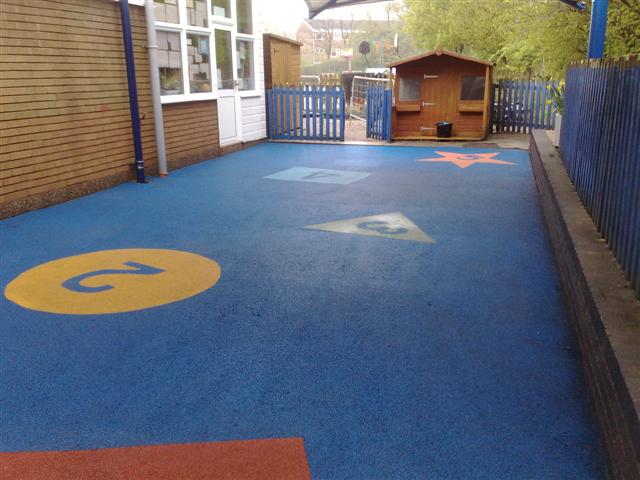 The rubber surface has its colour restored