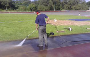 high pressure hoses remove the grime